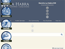 Tablet Screenshot of ci.la-habra.ca.us